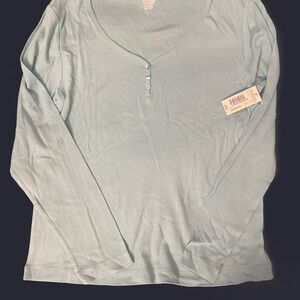 Mixit Soft Blue Cotton Top